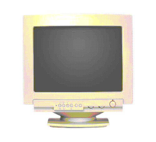 old computer monitor, takes you to video page